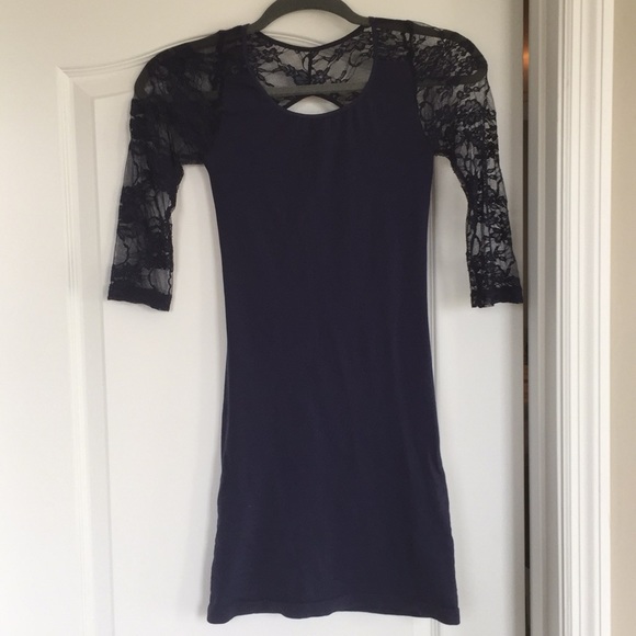 Free People Bodycon XS/S NAVY - Picture 2 of 7